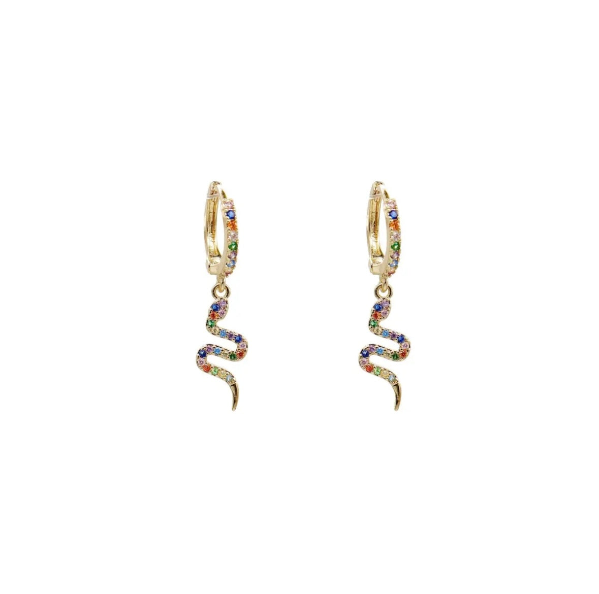 Orecchino Serpente Lungo