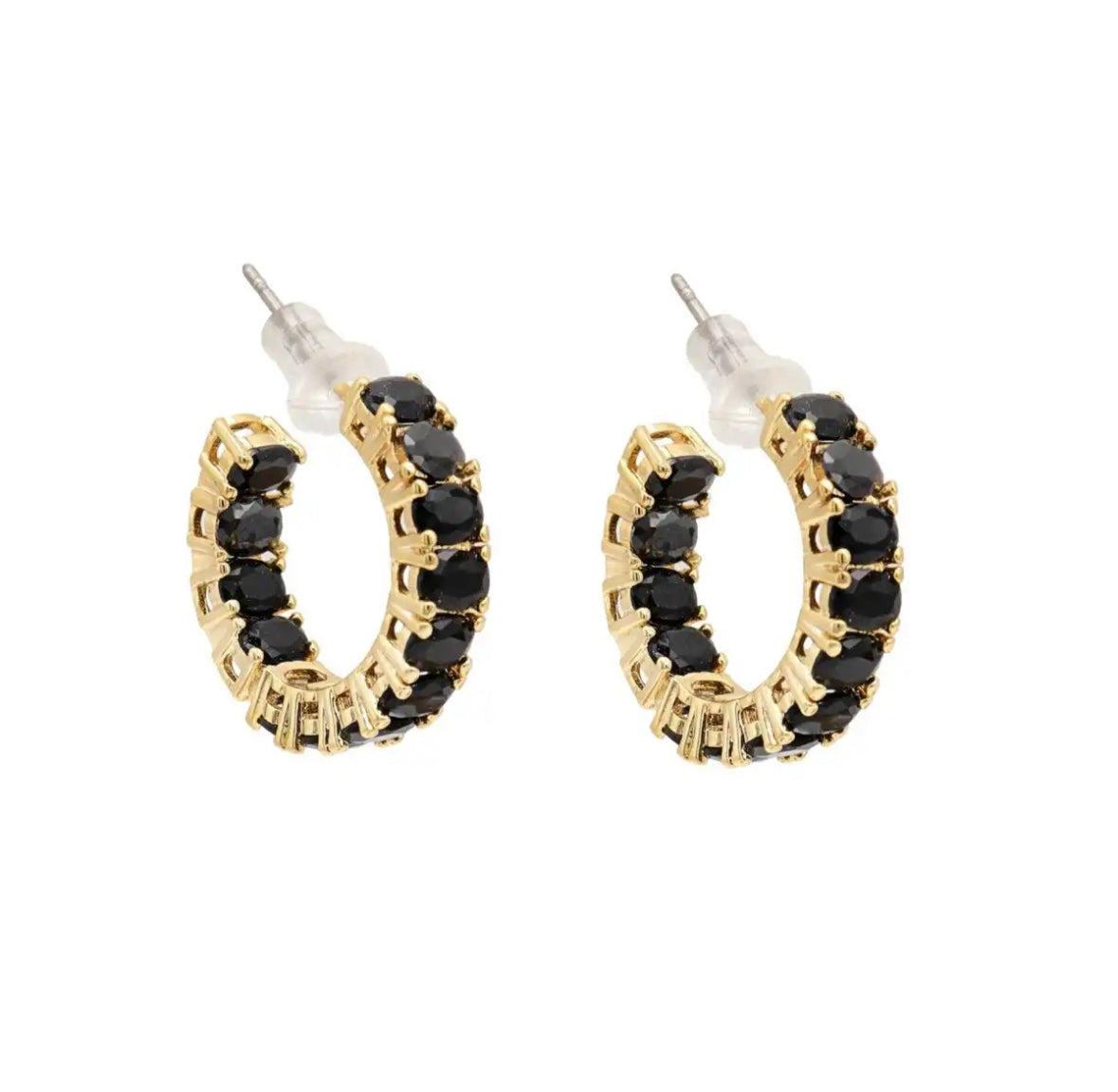 Orecchino Cerchietto Zirconi Grandi